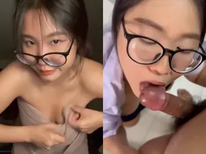 Nữ sinh liếm của quý đá trứng cút điêu luyện